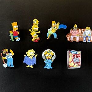 The Simpsons Kids Enamel Pin Set - Yellow Multi